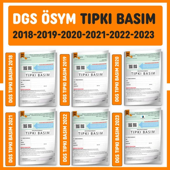 İnformal Yayınları DGS 2024 ÖSYM Çıkmış Soru Tıpkı Basım Türkiye Geneli 6lı Dijital Çözümlü Deneme Seti