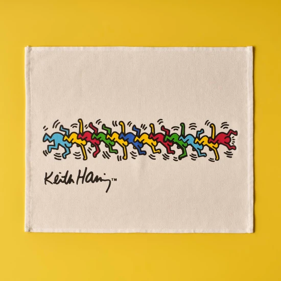Bella Maison Keith Haring Colored 2'li Kurulama Bezi (40X50 Cm)