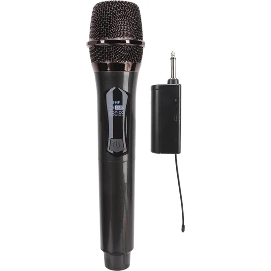 Coverzone Kablosuz Karaoke Mikrofonu Amfi Hoparlör Için ve Sahne Performansı Çok Amaçlı Aktiviteler ve Partiler Için Tak ve Çalıştır Kablosuz Mikrofon Dış Mekan Kullanıma Uygun Tekli Mikrofon WN03