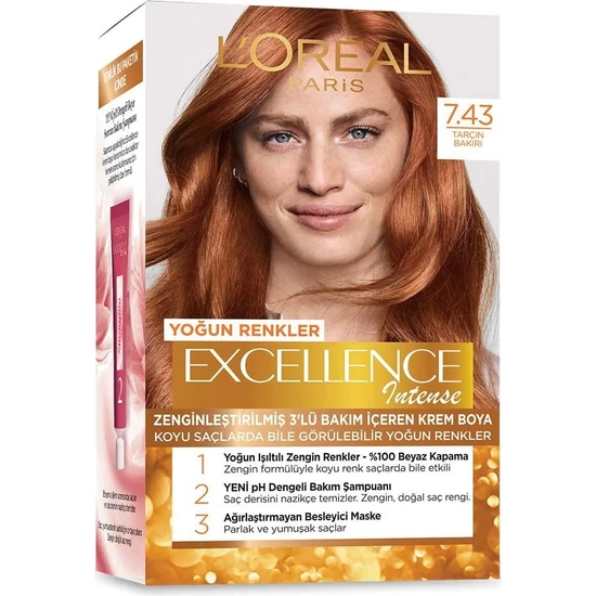 L'Oréal Paris Excellence Creme Saç Boyası - 7.43 Sultan Bakırı