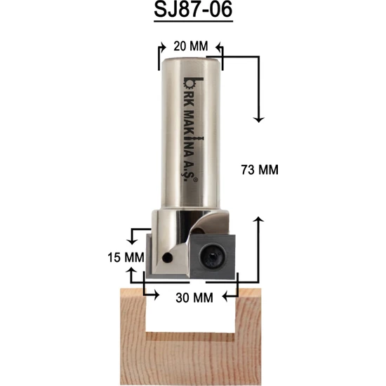 Brk 30mm Tarama Değiştirilebilir Jiletli Sap SJ8706
