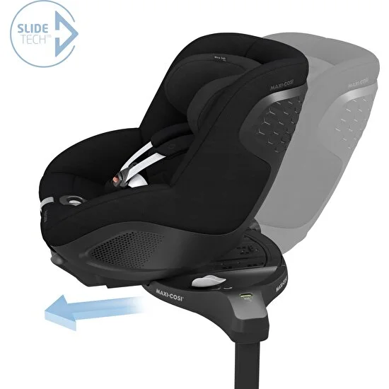 Maxi-Cosi Mica 360 Pro i-Size Dünyanın İlk Kızaklı, Araç Dışına Çıkabilen ADAC'lı İsofix'li 360 Dönebilir Yatabilir 0-18 kg Bebek Oto Koltuğu Authentic Black