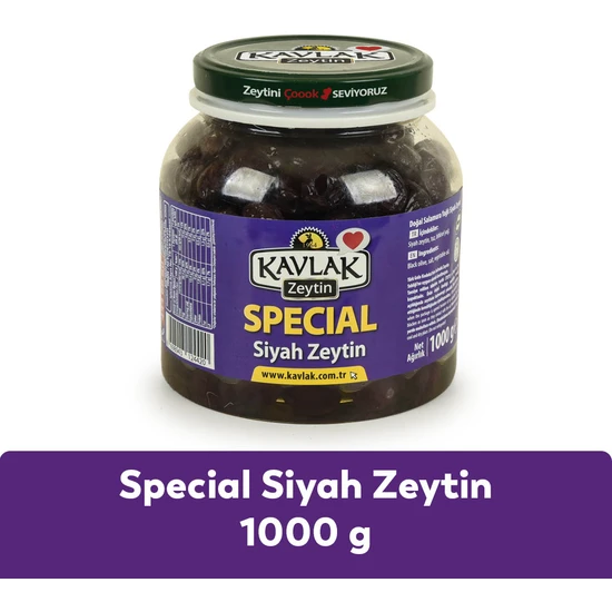 Kavlak Special Gemlik Siyah Zeytin 1 kg