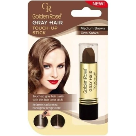 Golden Rose Grey Hair Beyaz Saç Kapatıcı Stick 03- Orta Kahve