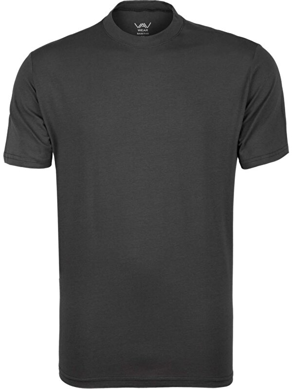 VAV Wear Outdoor T-Shirt Basic Pamuklu Erkek Uzun Kollu Tişört Terletmez Sıfır Yaka BASETI05