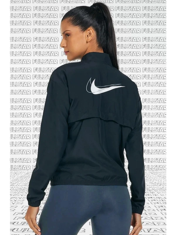 Nike Running Full Zip Jacket Packable Garment Reflective Çantaya Dönüşebilen Spor Ceket Siyah