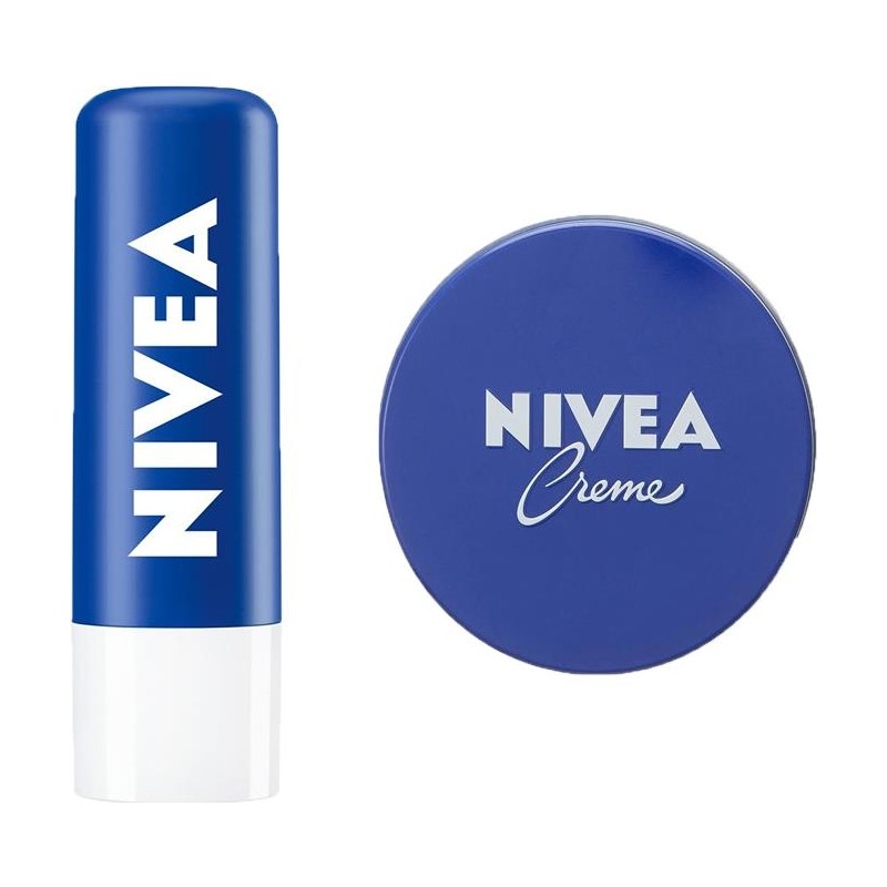 Nivea Nemlendirici Krem 150ML + Nivea Original Care Dudak Bakım Kremi 4.8gr 2li Bakım Seti