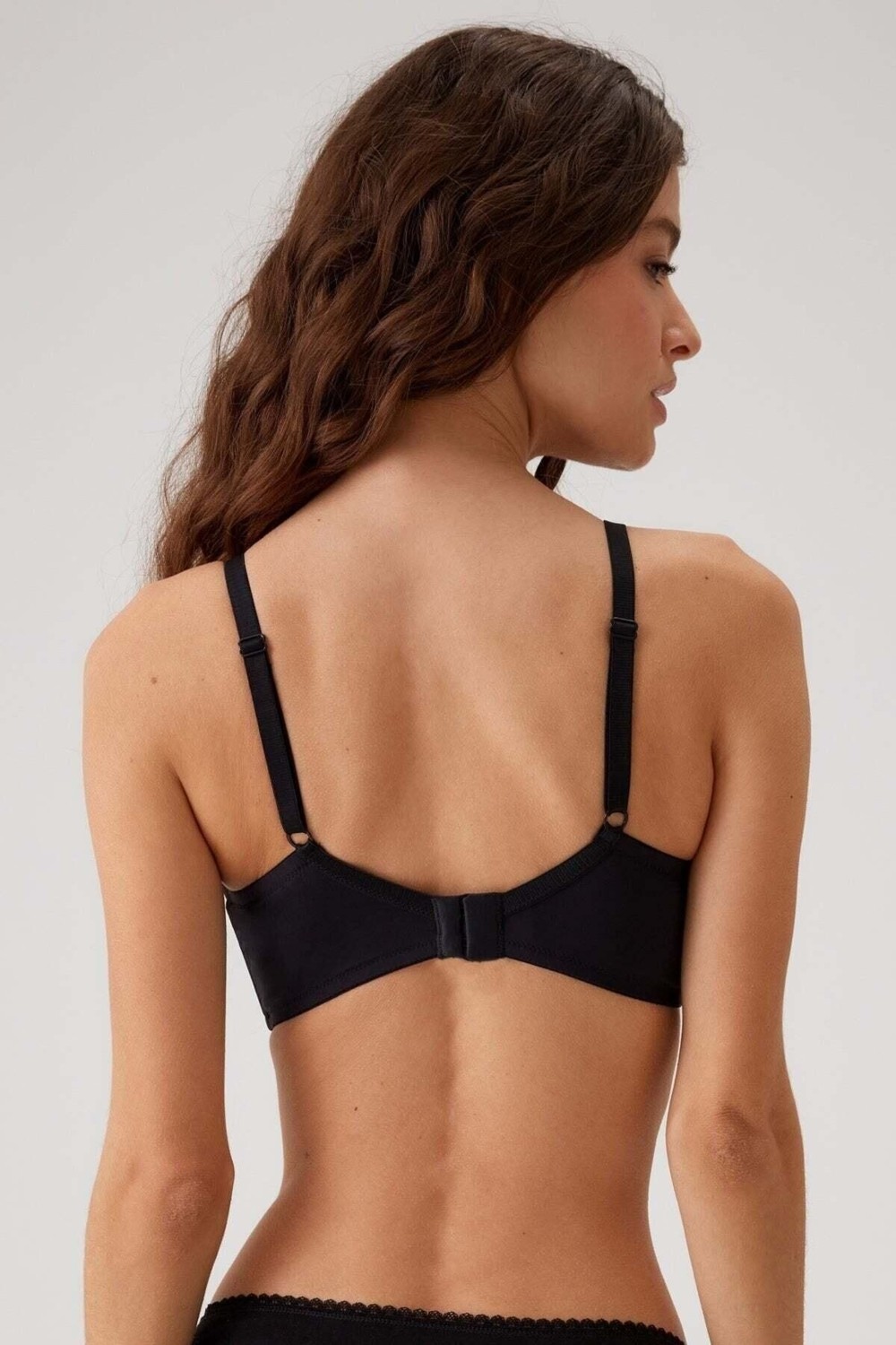 Pierre Cardin 2'li Ekonomik Paket Siyah-Beyaz 6224 Barcelona Desteksiz Toparlayıcı Micro Sütyen Set D Cup Seçeneği görsel 5