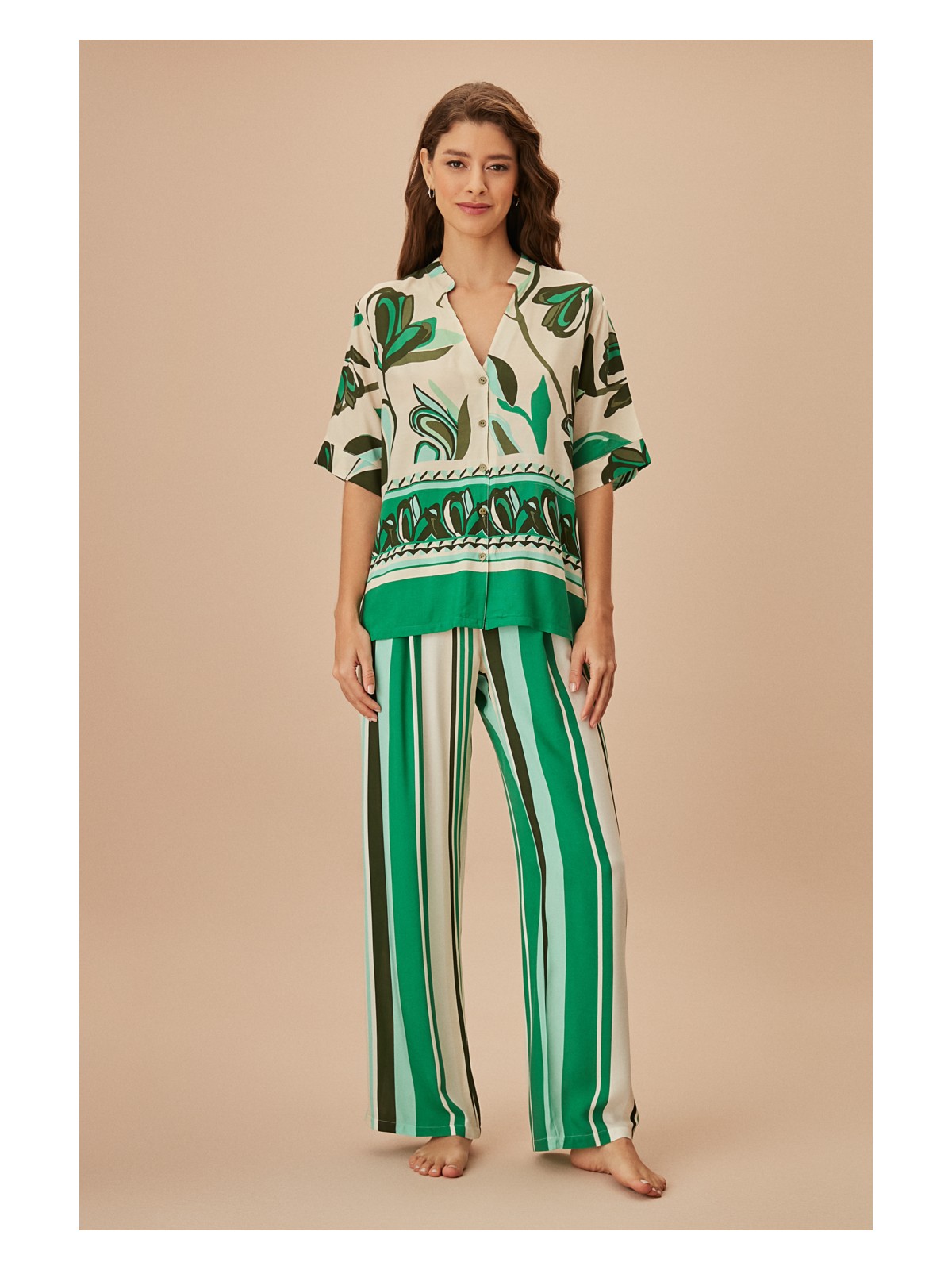 Suwen Carcee Maskülen Pijama Takımı