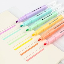 Mingjinshop3 Mor Tarzı Et Fosforlu Kalem Işaretleyici Fırça Kalemler Floresan Kalem Çizim Fosforlu Kalemler Çift Yönlü Kalemler Kullanma Pastel Kırtasiye (Yurt Dışından)