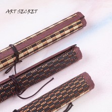 Mingjinshop3 Bt-04 Stili Artsecret Yüksek Dereceli Bt Boya-Fırça Tutucu Bambu Rulo Çanta Kaligrafi Kalem Kılıf Perde Paketi Fırça Dahil Değildir (Yurt Dışından)