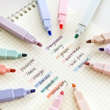 Mingjinshop3 No.1 Tarzı Et Yumuşak Ucu Fosforlu Açık Renk Kawaii Işaretleyici Kalem Dıy Fotoğraf Albümü Dergisi Floresan Kalem Öğrenci Kırtasiye (Yurt Dışından)