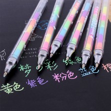 Mingjinshop3 Ute Tasarım Mürekkep 6 Renk Fosforlu Kalem Işaretleyici Kırtasiye Noktası Kalem Renkli Kırtasiye Yazma Tedarik Kız Boyama Kalemleri (Yurt Dışından)