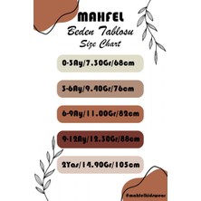 Mahfel 2 Li Organik "mutluluk" Baskılı Uzun Kollu Bebek Body Zıbın         UZUN-MAVI-EKRU-775-780