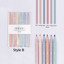 Mingjinshop3 Wj2 02 Stili Et Çift Uçlu Fosforlu Kalemler Kawaii Şeker Renk Manga Işaretleyiciler Midliner Pastel Fosforlu Kalem Seti Kırtasiye (Yurt Dışından)