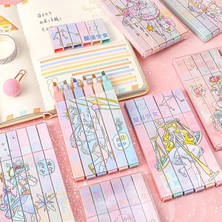 Mingjinshop3 Kova Tarzı 6 Parça Lytwtw'nin Sevimli Kawaii Oniki Kız Takımyıldızları Fosforlu Ofis Okul Malzemeleri Hediye (Yurt Dışından)