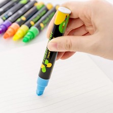 Mingjinshop3 Kırmızı Stil Ezone Şeker Renk Fosforlu Floresan Kalem Sıvı Tebeşir Işaretleme Kalemi LED Yazı Tahtası Boyama Grafiti Ofis Tedarik (Yurt Dışından)