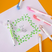 Mingjinshop3 Hafif Yan Serisi Tarzı Et Renkli Çift Kafa Marker Kalemler Yüksek Kapasiteli Dergi Süslemeleri Suluboya Kalem Okul ve Ofis Sanat Kırtasiye Malzemeleri (Yurt Dışından)