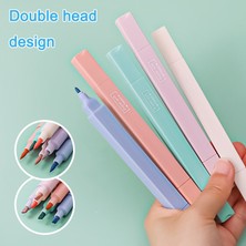 Mingjinshop3 C Stilini Ayarla Et Işaretleyiciler Pastel Cetvel Kalemi Öğrenci Okul Ofis Malzemeleri Için Çift Kafa Floresan Fosforlu Kalem Sevimli Kırtasiye (Yurt Dışından)
