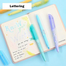 Mingjinshop3 Doğa Grisi Stili Lot Silinebilir Fosforlu Kalem Frixion Mürekkep Floresan Pastel Doğa Renk Marker Liner Çizim Yazı Okulu Için A6250 (Yurt Dışından)