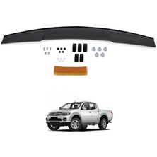 Esa Mitsubishi Triton Ön Kaput Koruyucu Rüzgarlığı Abs Plastik Piano Black 2007-2011 Yıllarına Uyumlu