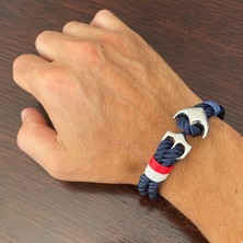 Qiuhong Shop No.12 Boyutu Cuteeco Yaz Çapa Erkekler Için Bilezikler Denizcilik Survival Paslanmaz Çelik Halat Zincir Paracord Bilezik Erkek Wrap Metal Hediyeler (Yurt Dışından)