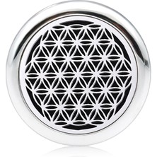 Qiuhong Shop Turuncu Renk Stili PC605 Yaşam Çiçeği Tokat Bilezik Uçucu Yağ Bileklik Difüzör Aromaterapi Silikon Ayarlanabilir Bileklik Çocuk Parfüm Madalyon (Yurt Dışından)