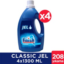 Finish Classic Jel 4x1300 ml Bulaşık Makinesi Deterjanı