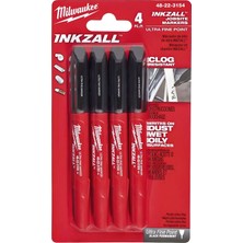 Milwaukee 4'lü Inkzall Ince Uçlu Marker İşaretleme Kalemi 48223154