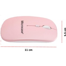 Microcase Samsung Tab S9 11 Inch Tablet Uyumlu Tablet Çanta+Türkçe Bluetooth Klavye +Mouse+ Standı - Pembe AL8127