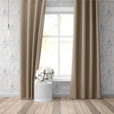 Elisya Home Blackout Perde 2 Adet Işık Geçirmez Güneşlik Fon Perde Işık Geçirmez Fon Perde 2'Li