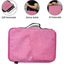 Microcase Huawei Matepad 11 2023 Tablet Uyumlu Tablet Çanta+Türkçe Bluetooth Klavye +Mouse+ Standı - Pembe AL8127