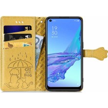 YH Market Oppo A53 2020 Için Kılıf Kısa Kayış Kapak Çevirin Kılıf Karikatür Hayvanlar (Yurt Dışından)