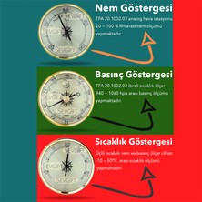 Sevgift 20.1002.03 Ibreli Üçlü Nem, Sıcaklık ve Barometre Tfa-Dostmann