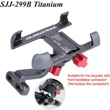 Yunjin Shop SJJ299B Titanyum Stili Promend 360 Dönebilen Bisiklet Cep Telefonu Tutucu Alüminyum Ayarlanabilir Bisiklet Tutucu Kaymaz Mtb Telefon Montaj Standı Bisiklet Braketi (Yurt Dışından)