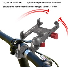 Yunjin Shop SJJ299B Titanyum Stili Promend 360 Dönebilen Bisiklet Cep Telefonu Tutucu Alüminyum Ayarlanabilir Bisiklet Tutucu Kaymaz Mtb Telefon Montaj Standı Bisiklet Braketi (Yurt Dışından)