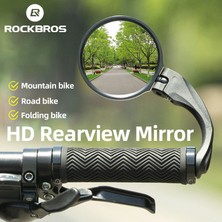 Yunjin Shop 1 Adet FK-272 Stili Rockbrso Hd Görünüm Mtb Yol Bisikleti Ayna Açısı Ayarlanabilir Gidon Motosiklet Aksesuarları Için Geniş Menzilli Dikiz Aynası (Yurt Dışından)