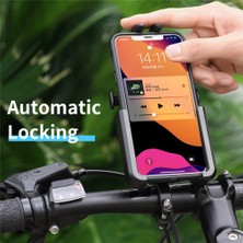 Yunjin Shop Dikiz Aynası Stili Bisiklet Cep Telefonu Tutucu Raf Alüminyum Alaşımlı Ayarlanabilir Scooter Motosiklet Bisiklet Telefonu Navigasyon Standı Destek Braketi (Yurt Dışından)