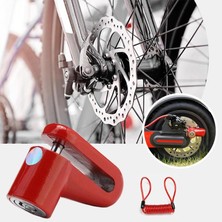 Yunjin Shop C Stili Hırsızlık Önleyici Tekerlek Disk Frenler Kilidi Xiaomi Mijia M365 Elektrikli Scooter Kaykay Bisiklet Tekerlekleri Çelik Telli Emniyet Kilidi (Yurt Dışından)