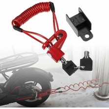 Yunjin Shop Mavi Stil Bisiklet Scooter Disk Fren Kilidi Disk Frenler Tekerlekler Soyunma Hırsızlığa Karşı Çelik Tel Kilit Hatırlatma Kablosu Motosiklet Aksesuarları (Yurt Dışından)