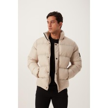 Polo State Erkek Regular Fit Şişme Mont Taş