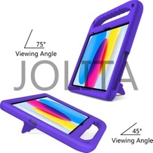 Jolita Ipad 10.9 (2022) Için Taşınabilir El Kavrama Eva Tablet Kılıf Katlanabilir Kickstand Shockproof Koruyucu Kapak (Yurt Dışından)