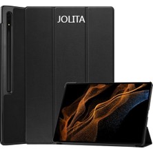 Jolita Samsung Galaxy Tab S9 Ultra Folio Kılıf Çok Açılı Standlı Ince Hafif Koruyucu Kapak (Yurt Dışından)