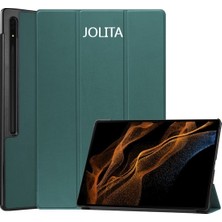 Jolita Samsung Galaxy Tab S9 Ultra Folio Kılıf Çok Açılı Standlı Ince Hafif Koruyucu Kapak (Yurt Dışından)