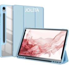 Jolita Samsung Galaxy Tab S9 Pu Deri Tablet Kılıf Üçlü Stand Kalem Tutucu ile Akıllı Kapak (Yurt Dışından)