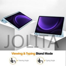 Jolita Samsung Galaxy Tab S9 Fe Folio Kılıf Çok Açılı Standlı Ince Hafif Koruyucu Kapak (Yurt Dışından)