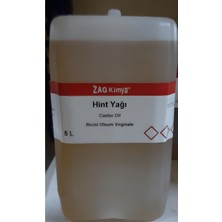 Zag Kimya Hint Yağı (Kastor Yağı) (Kozmetik Kalite) - 5 Lt