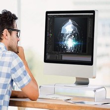 Şeffaf Monitör Yükseltici | Monitör Standı | Monitör Altlığı