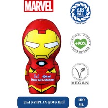 Air-Val Lisanslı Iron Man Ambalajlı Şampuan ve Duş Jeli Büyük Boy 400ML