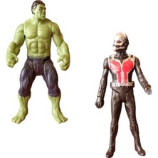 PopŞeker Avengers Hulk ve Ultron 2li Yenilmezler Herbiri 12CM. ve Işıksız